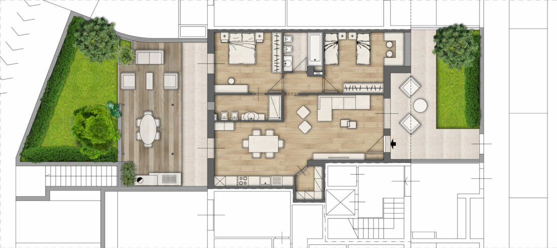 San Michele Le Margherite Appartamento B - Planimetria