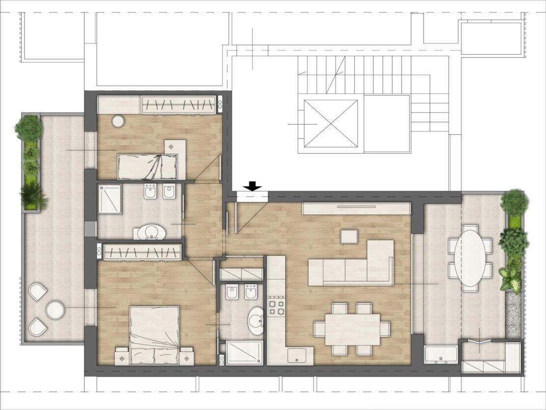 San Michele Le Margherite Appartamento G - Planimetria