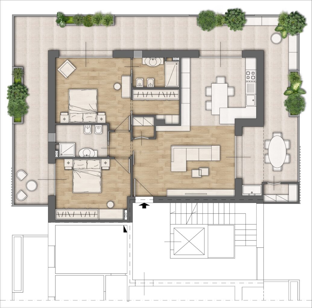 San Michele Le Margherite Appartamento H - Planimetria